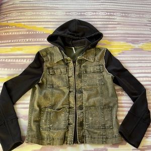 Free People distressed punk/utility jacket